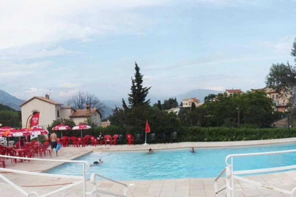 Joli studio entre mer et montagne proche de Nice Bouyon Esterno foto